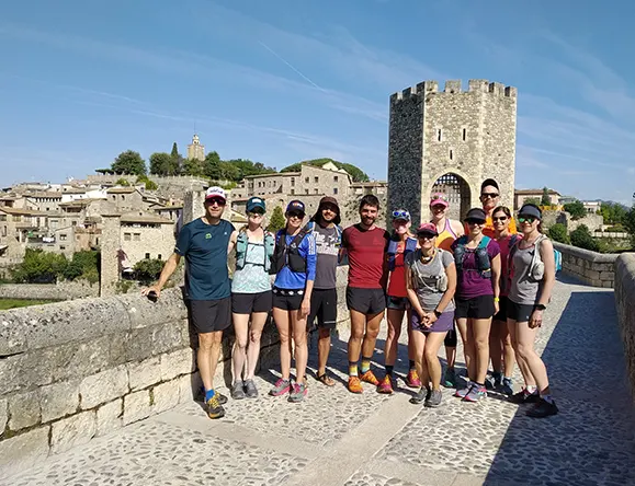 Group of runners in Besalu